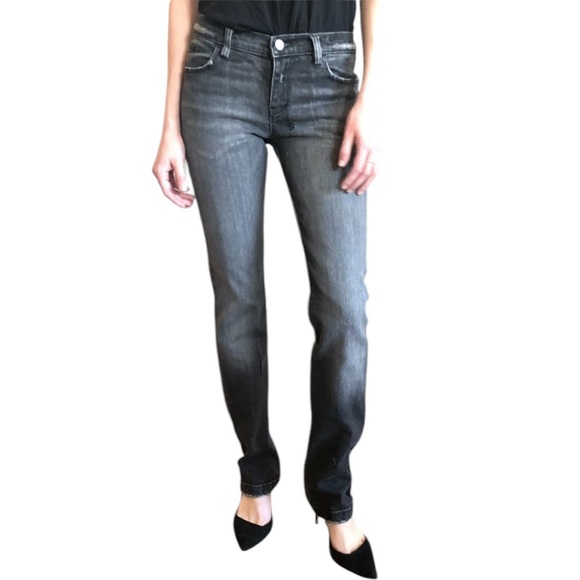 Tsubi Denim - Vintage Y2K KSUBI TSUBI Distressed Straight Leg Denim Jeans - Charcoal Grey Wash